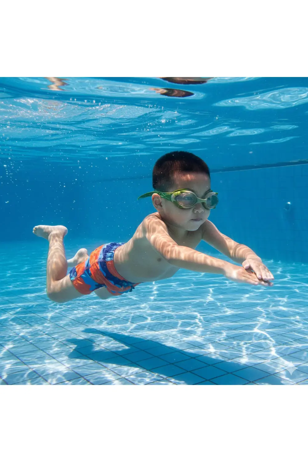 Kamuflaj Çocuk Yüzücü Kemik Gözlük - Yüzme - Gözlük - Havuz Gözlü