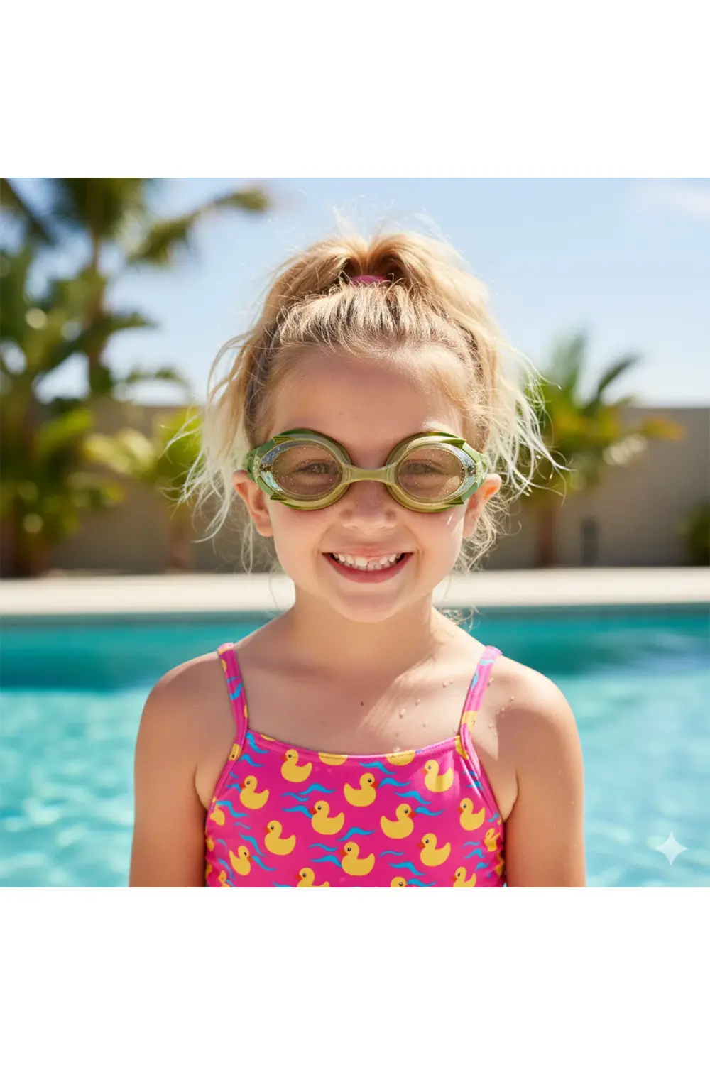 Kamuflaj Çocuk Yüzücü Kemik Gözlük - Yüzme - Gözlük - Havuz Gözlü