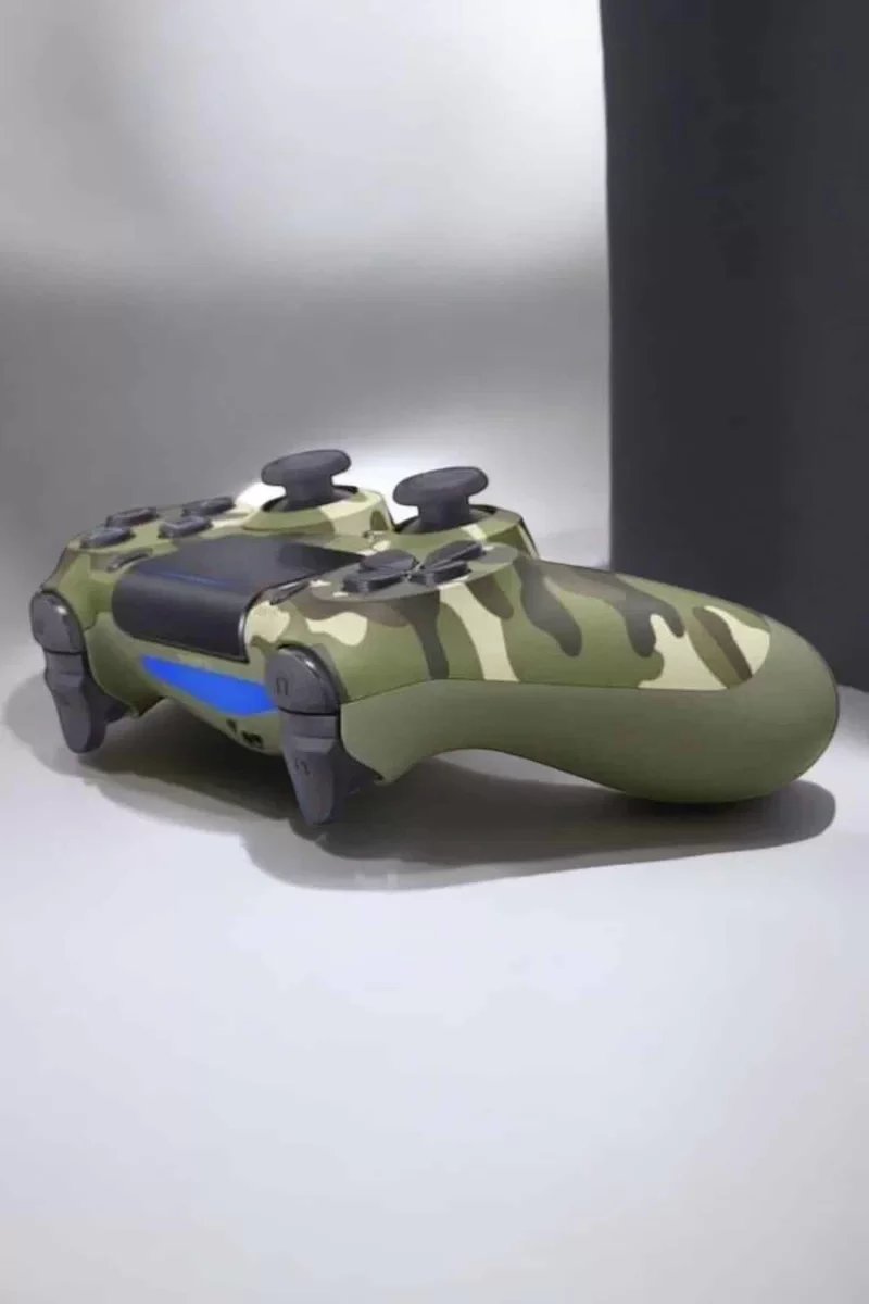 Kamuflaj Desenli PS4 Joystick Kolu - Kablosuz Ergonomik Tasarım ve Hassas Kontrol