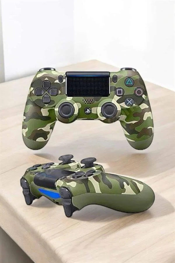 Kamuflaj Desenli PS4 Kablosuz Joystick - Ergonomik ve Hassas Kontroller
