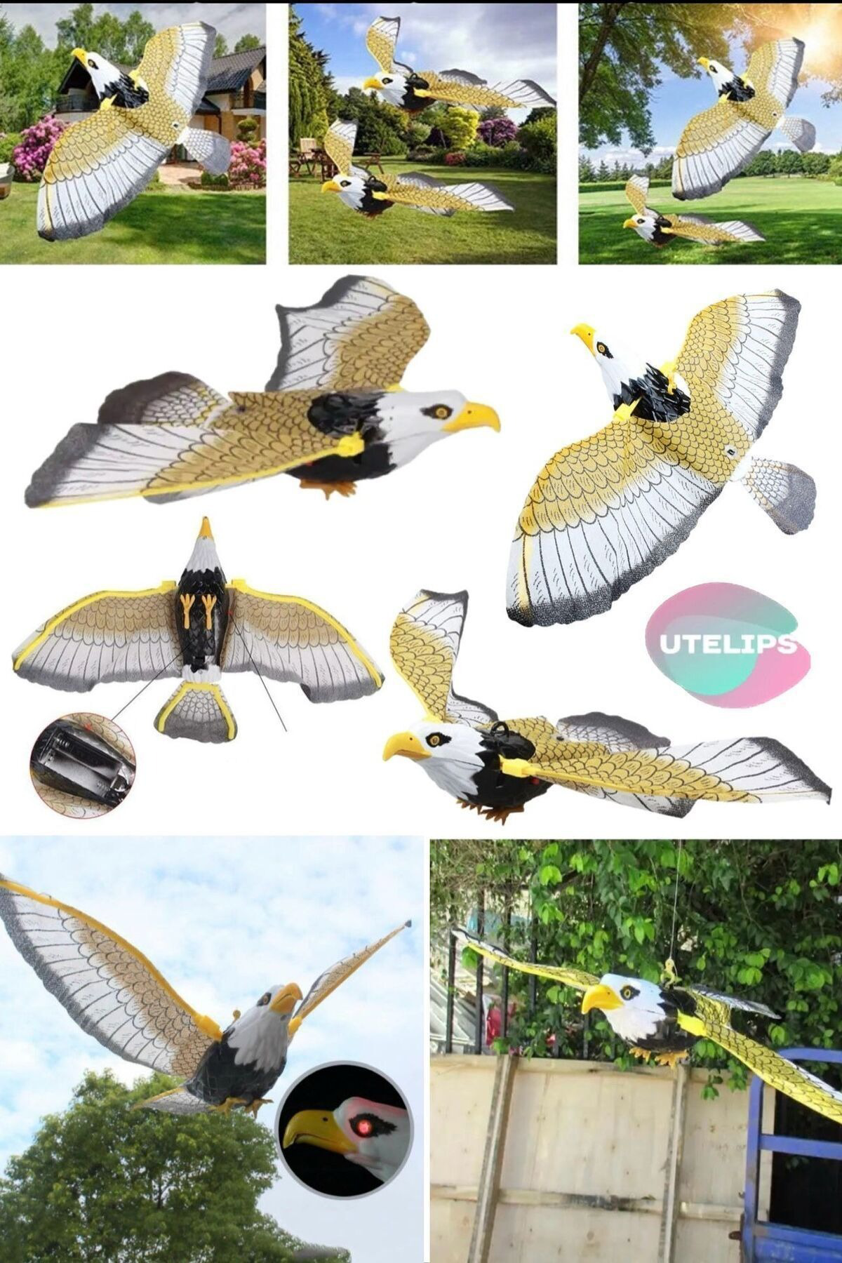 Oyuncak Store Kanat Çırpan Asılabilen Hareket Eden Kartal