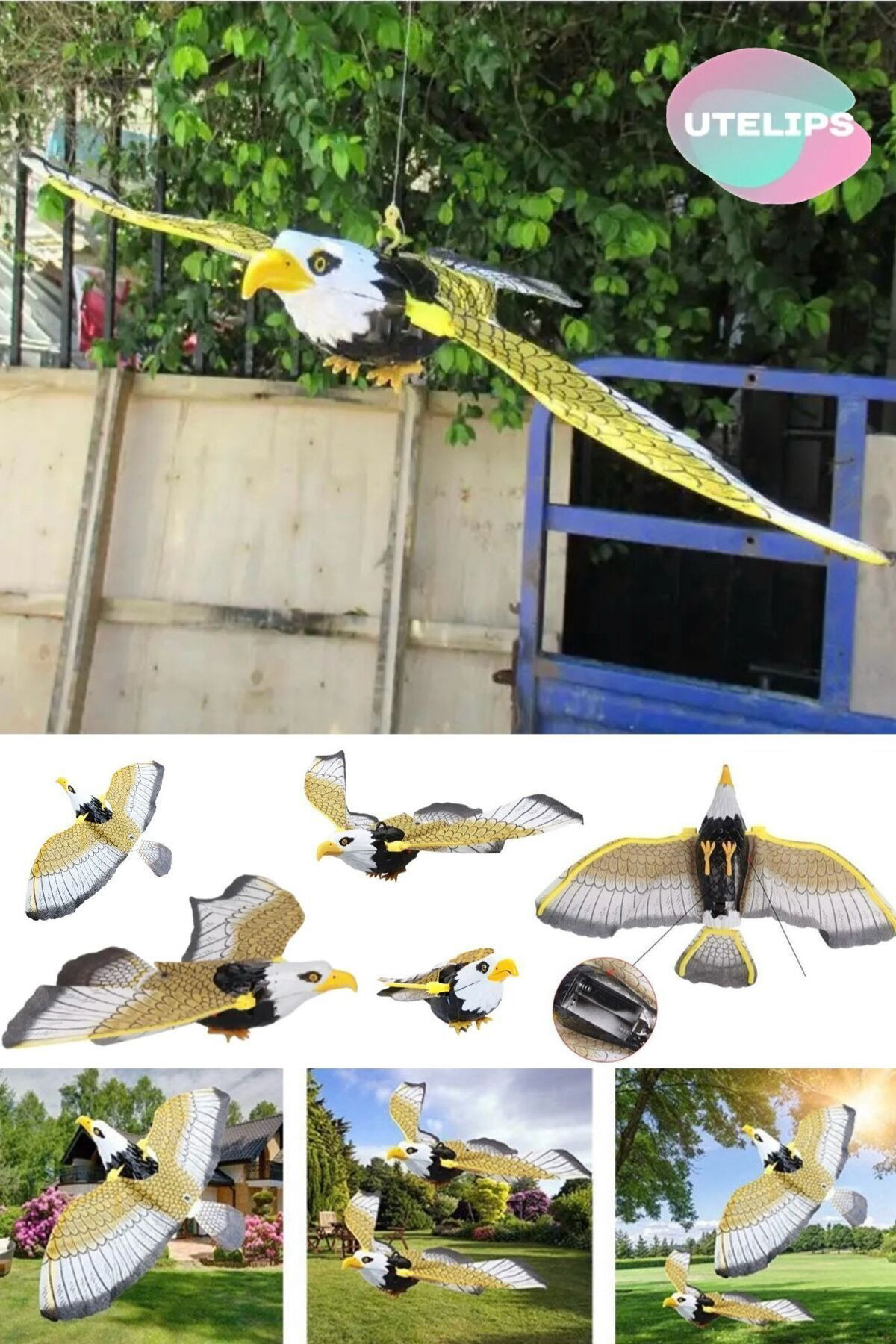 Oyuncak Store Kanat Çırpan Asılabilen Hareket Eden Kartal