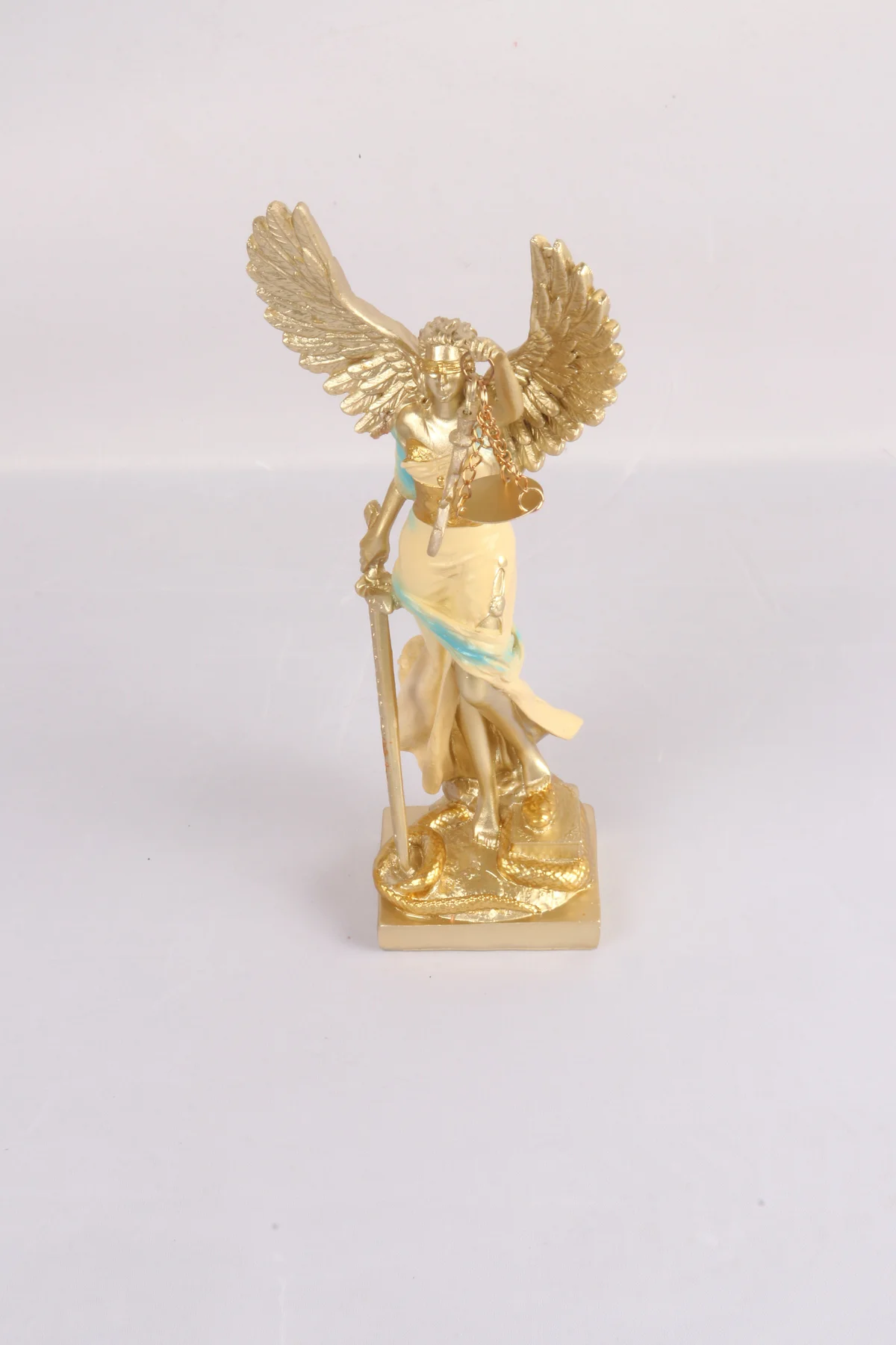 Kanatlı Adalet Tanrıçası Themis Biblo 24 cm | Hukuk Bürosu Ev Ofi