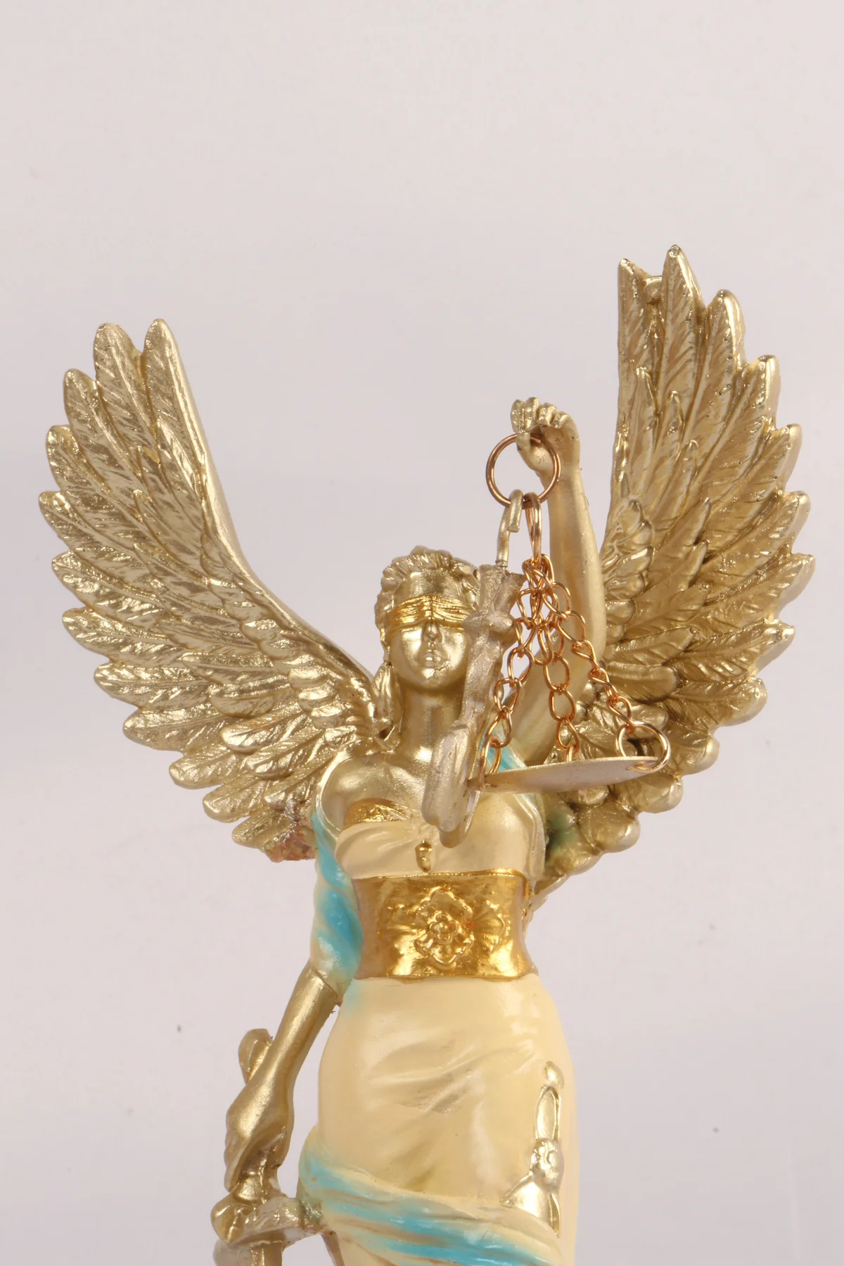 Kanatlı Adalet Tanrıçası Themis Biblo 24 cm | Hukuk Bürosu Ev Ofi