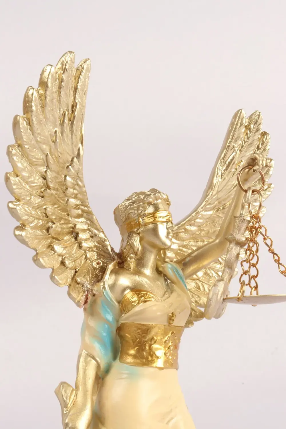 Kanatlı Adalet Tanrıçası Themis Biblo 24 cm | Hukuk Bürosu Ev Ofi