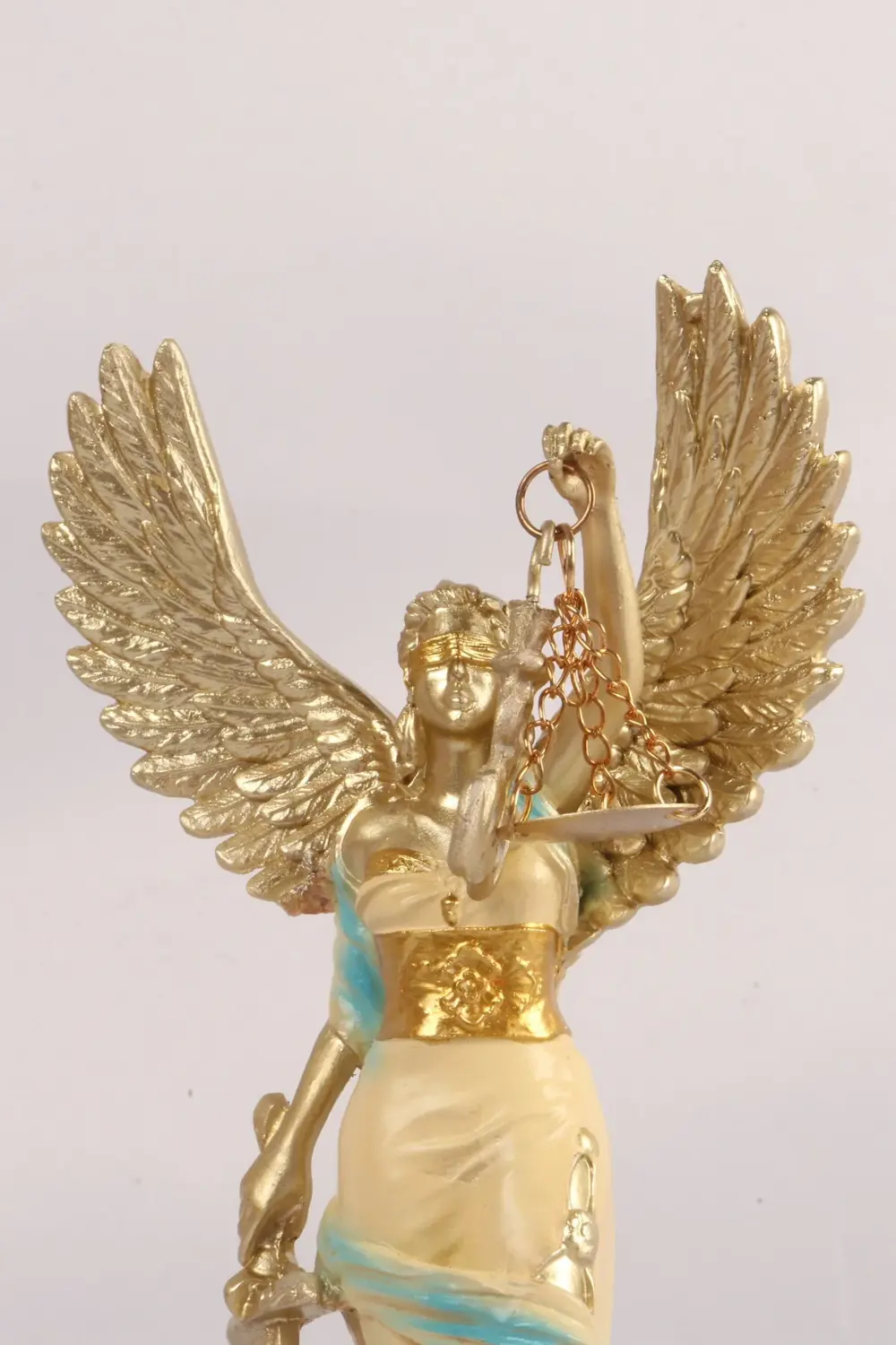 Kanatlı Adalet Tanrıçası Themis Biblo 24 cm | Hukuk Bürosu Ev Ofi