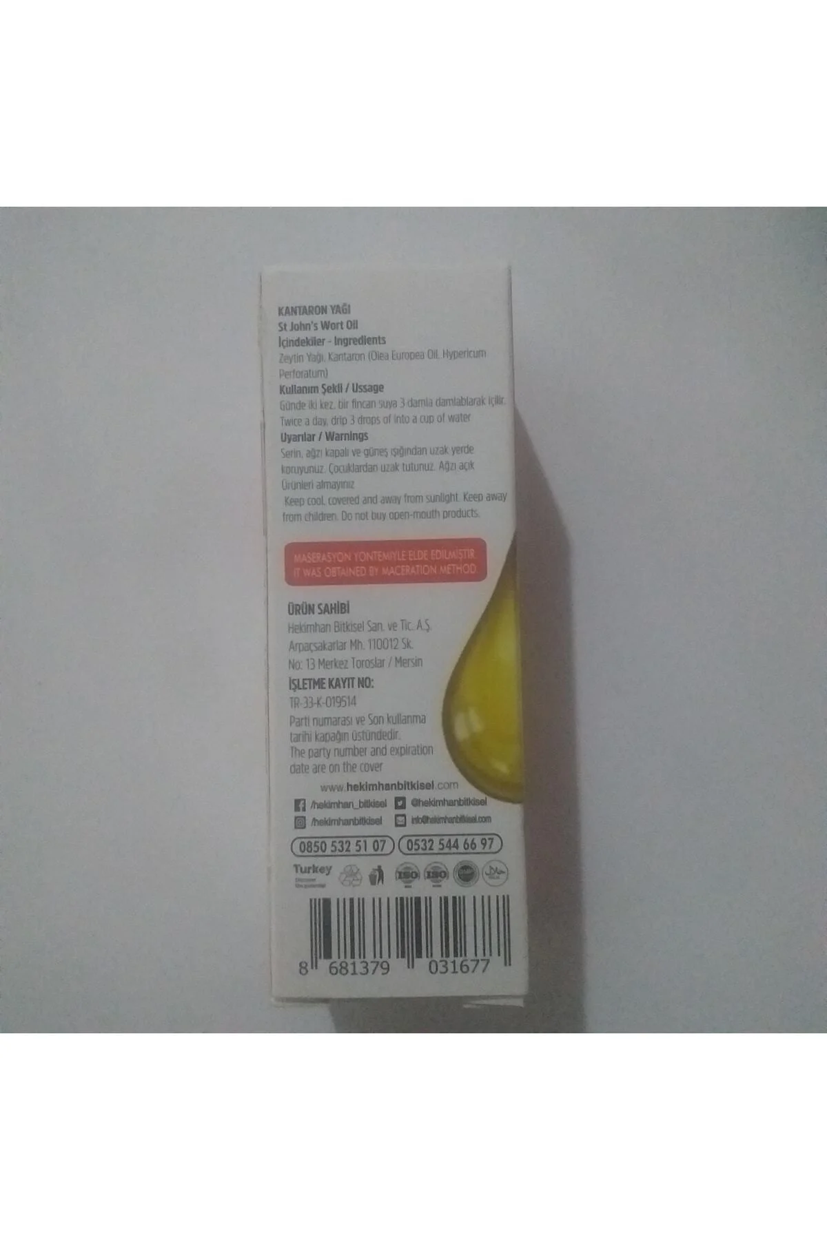 Kantaron Yağı 50 ml Kantaron Yağı 50 ml