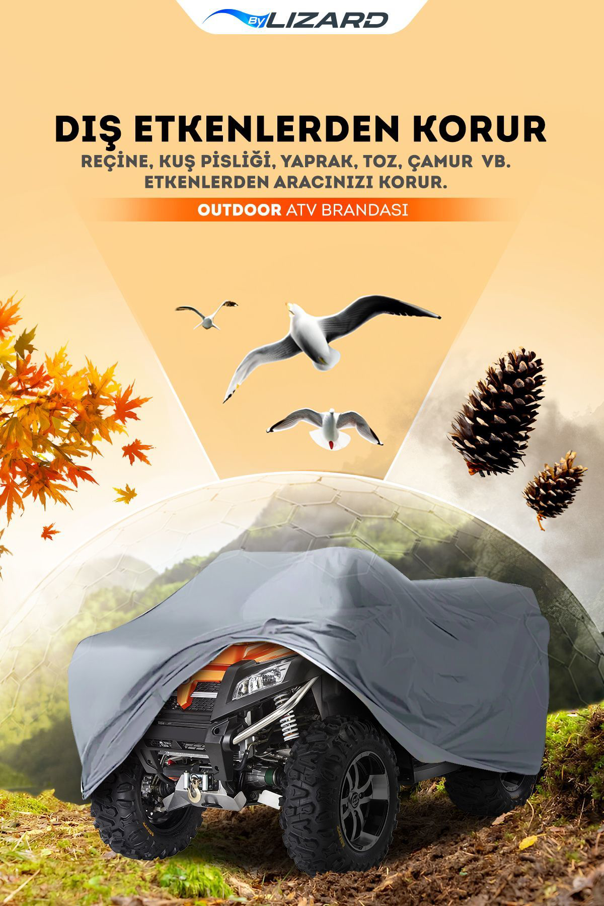 Kanuni ATV 150 S On Road Uyumlu Su Geçirmez  ATV Brandası