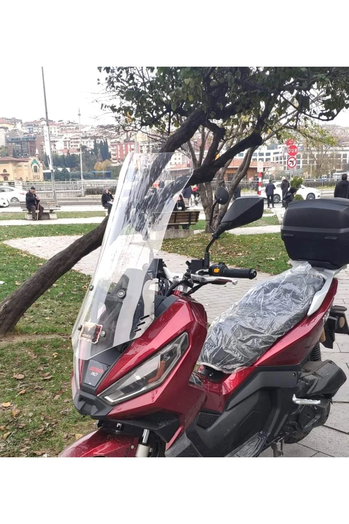 Kanuni Seha 125 Ön Cam 2022-2026 Model 65cm Şeffaf Renkli 4mm ORTA BOYLU