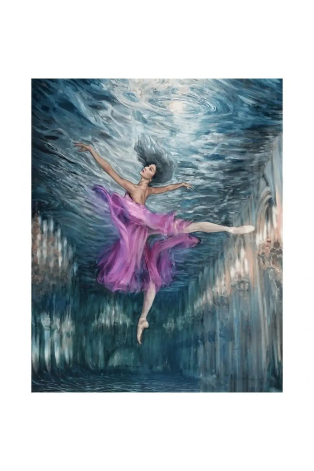 Kanvas Düşlerin Dansı Sayılarla Boyama Seti KASNAKLI DUVARA ASILA