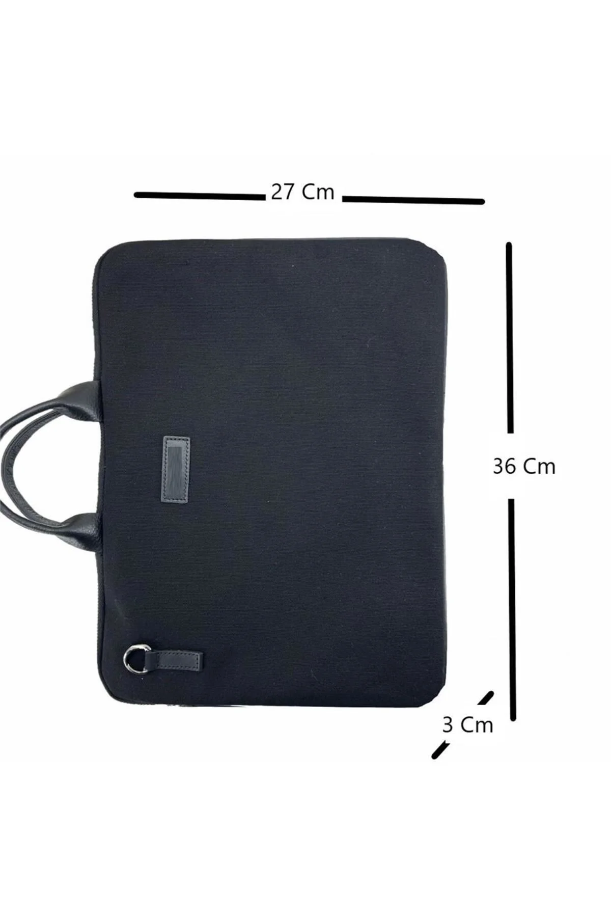 Kanvas Laptop Çantası 13 İnç Siyah
