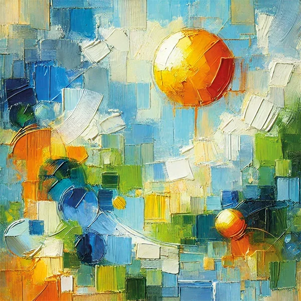 Kanvas Tablo 60x60cm - Yaz Mevsimi Dekoratif Duvar Tablosu