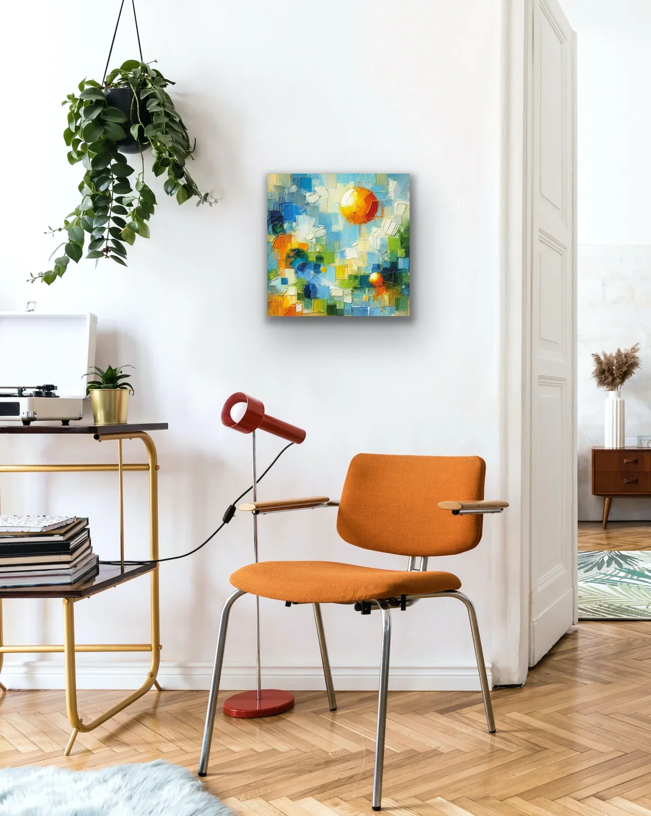 Kanvas Tablo 60x60cm - Yaz Mevsimi Dekoratif Duvar Tablosu