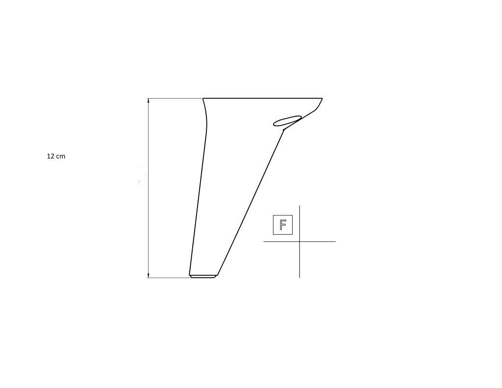 Kanyon Koltuk Berjer Ayağı Kahve Tek Ayak 12cm