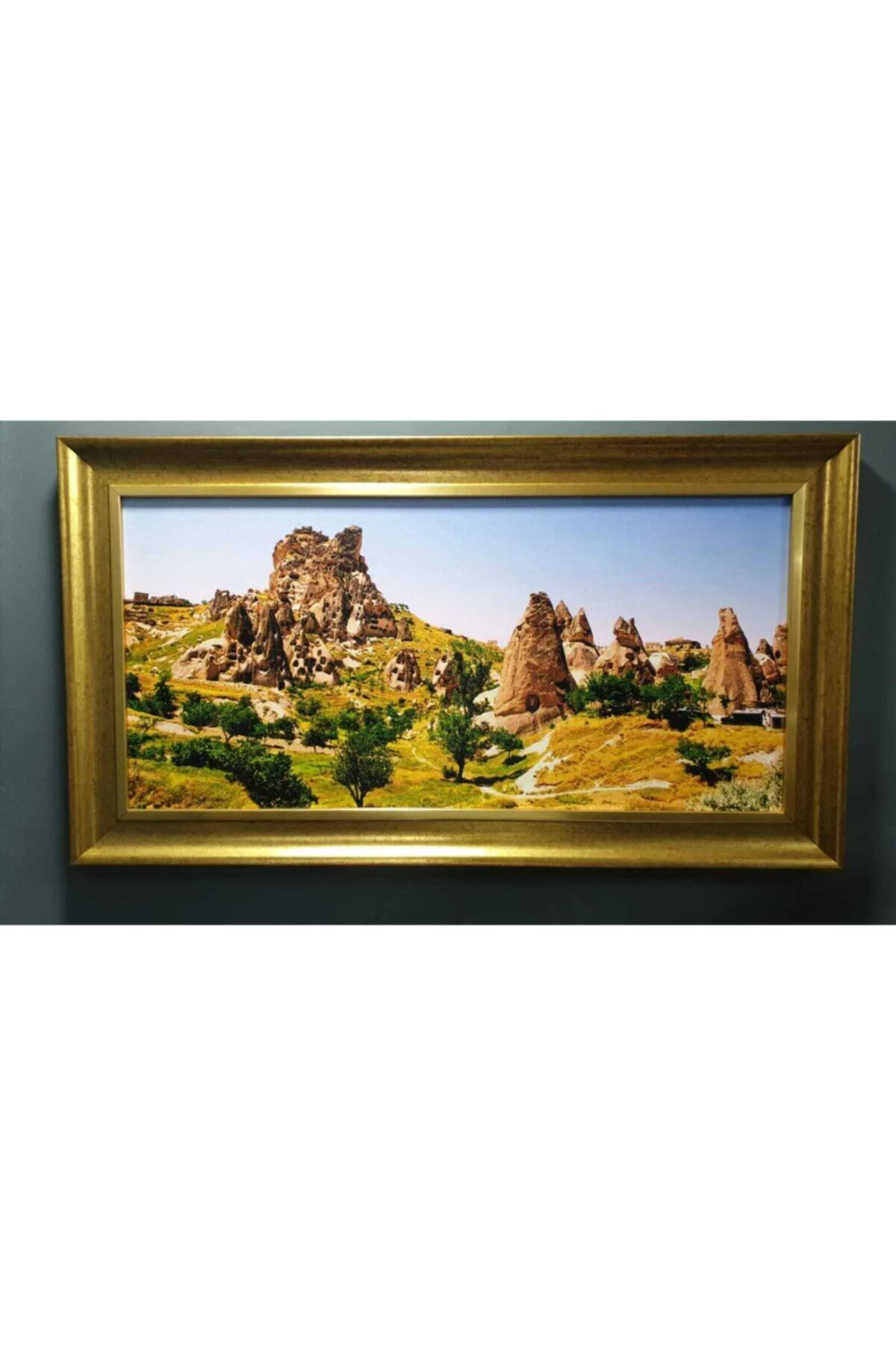 Kapadokya Dağ Manzaralı Peri Bacaları Tablo 03