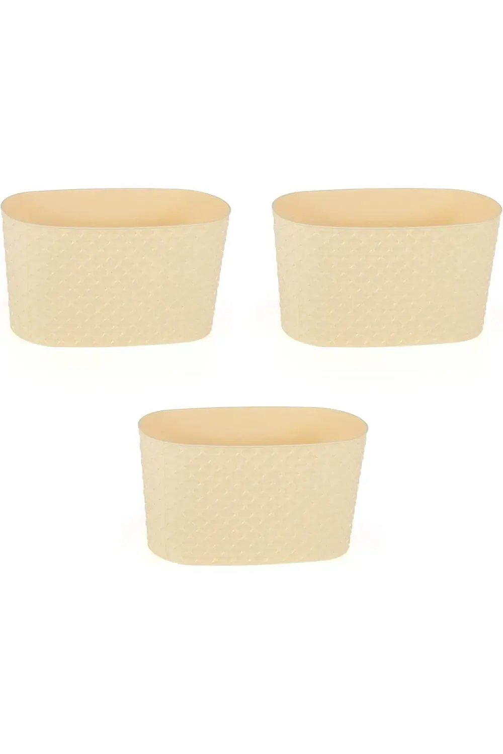 Kapadokya Saksı (pastel Sarı) 3 Adet