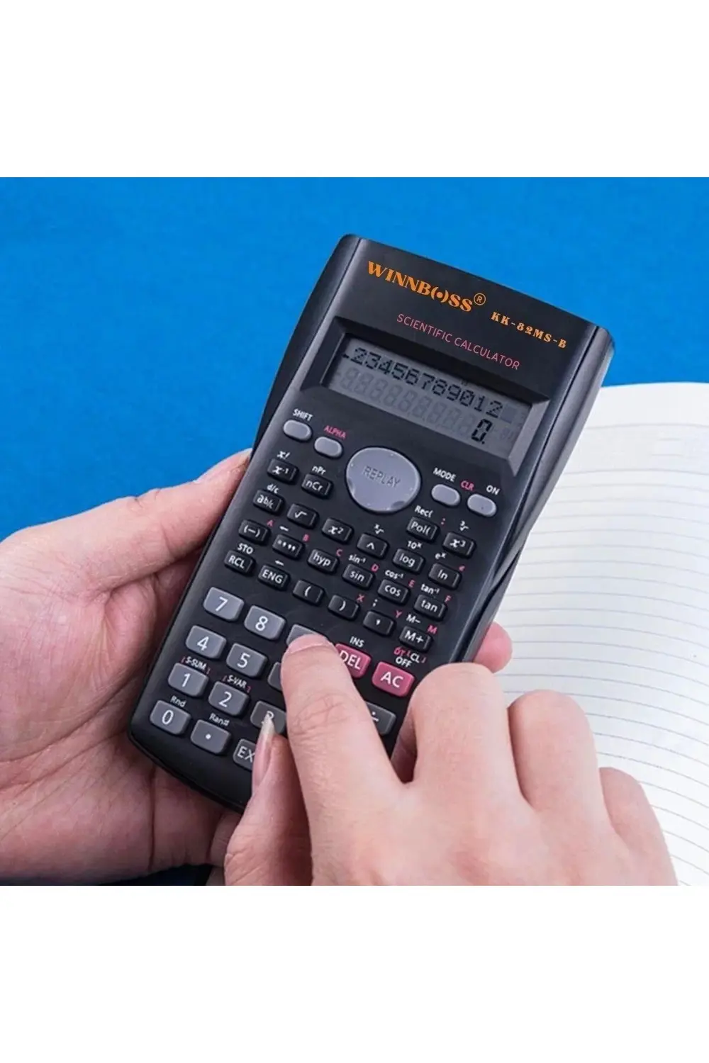 Kapaklı 240 Fonksiyonlu, Pilli Bilimsel Hesap Makinası