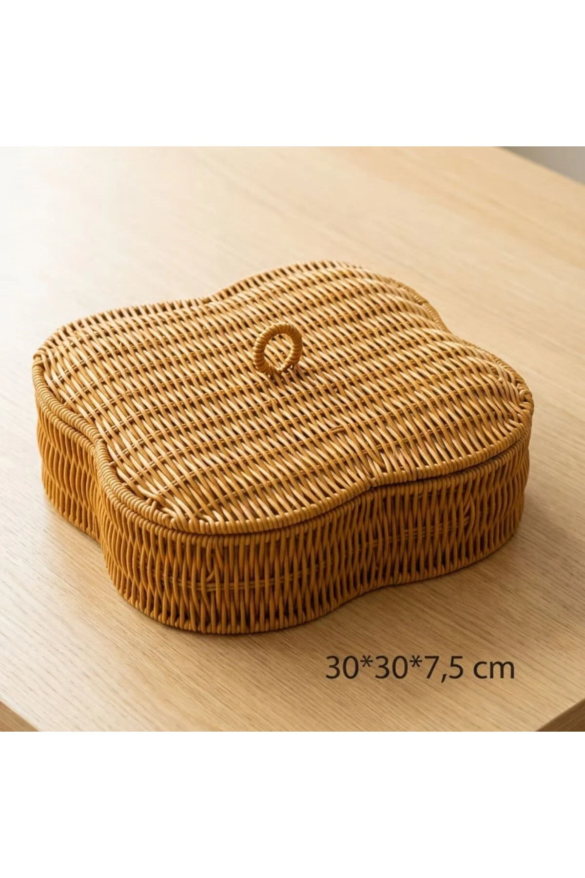 Kapaklı 5 Bölmeli Plastik Rattan Organizer Kutu – Hasır Desenli Çok Amaçlı Saklama ve Sunum Sepeti Ç Kapaklı 5 Bölmeli Plastik Rattan Organizer Kutu – Hasır Desenli Çok Amaçlı Saklama ve Sunum Sepeti Ç - Görsel 5