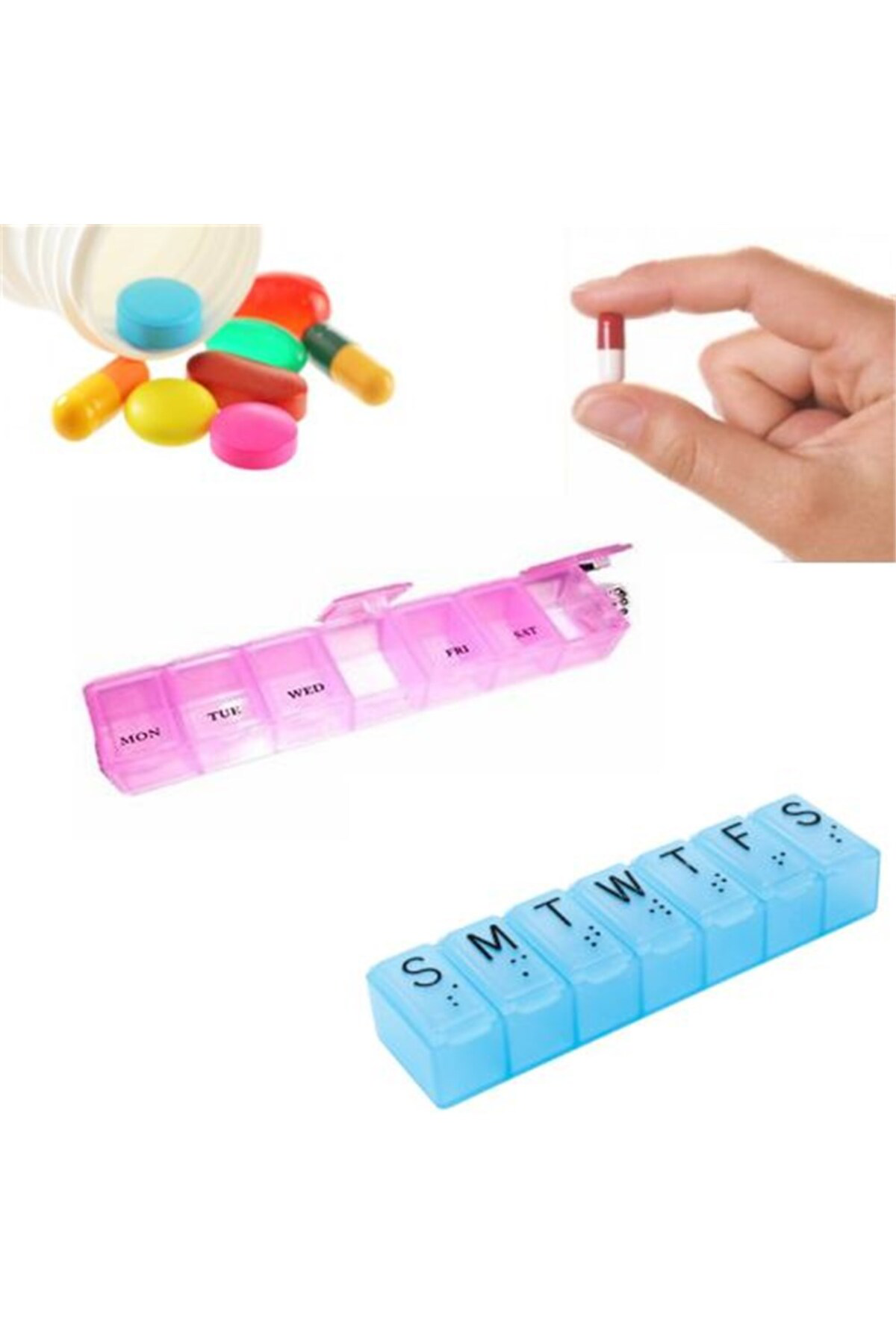 Depposite Kapakli Haftalik İlaç Kutusu 3 Adet