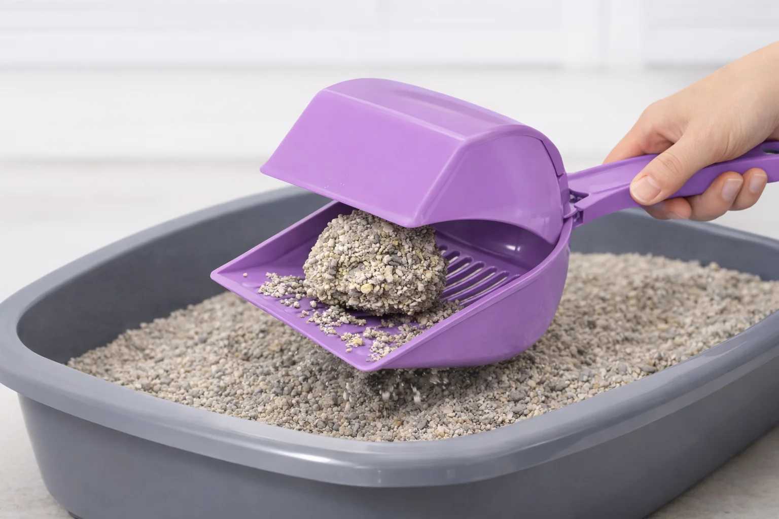 Kapaklı Kedi Kumu Küreği Elekli – Ergonomik Saplı Dalı Plastik Kum Temizleme Küreği 26 cm Kapaklı Kedi Kumu Küreği Elekli – Ergonomik Saplı Dalı Plastik Kum Temizleme Küreği 26 cm