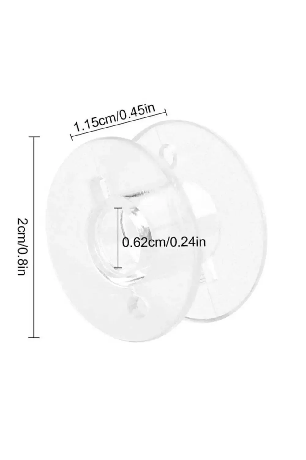 Tuhafiyecimiz Kapaklı Masura Kutusu İçinde 25 Adet Ev Tipi Makineler İçin Plast