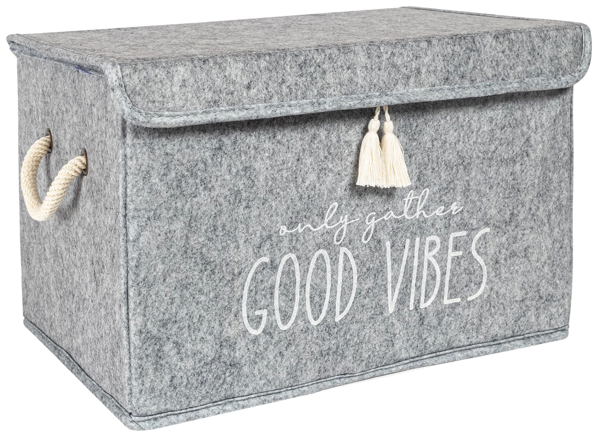 Kapaklı Püskül Detaylı Düzenleyici Çok Amaçlı Organizer Keçe Sepe