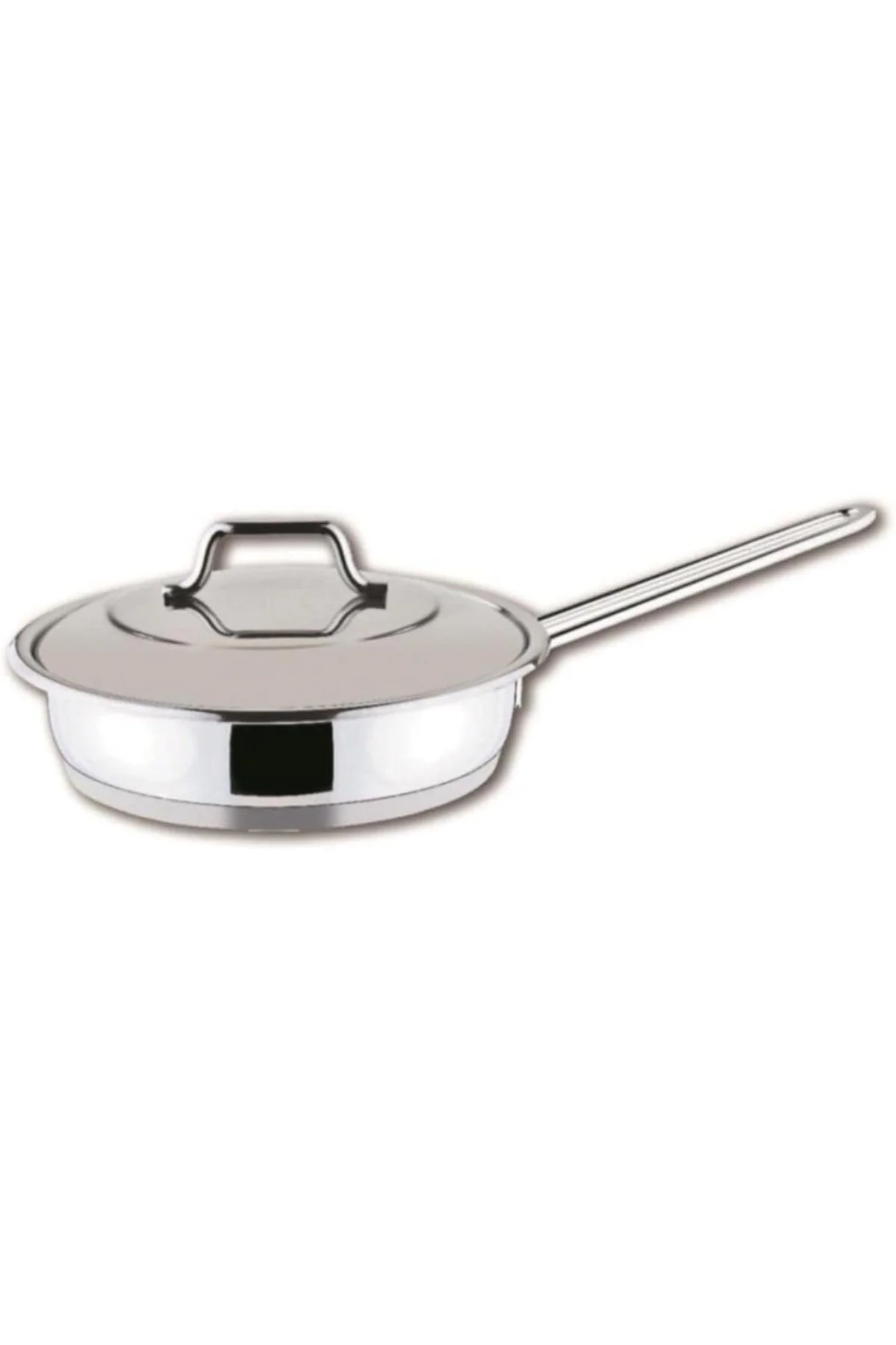 Kapaklı Tek Kulplu Tava 24 Cm 152200424Sade