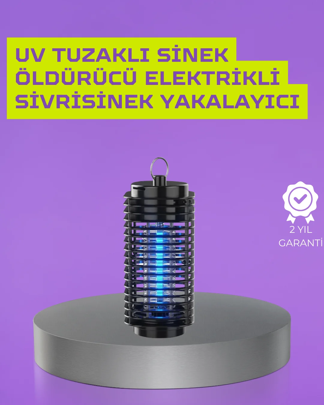 Kapalı ve Açık Alanlarda Etkili Elektrikli Sivrisinek Katili – UV Işıklı Tuzak