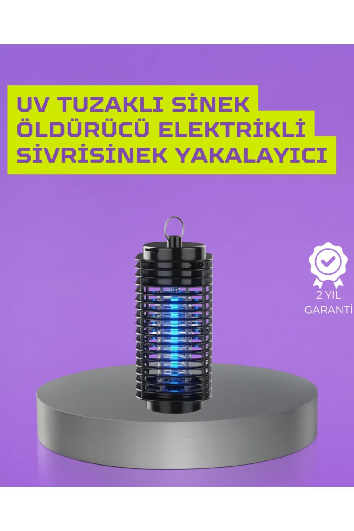 Kapalı ve Açık Alanlarda Etkili Elektrikli Sivrisinek Katili – UV Işıklı Tuzak