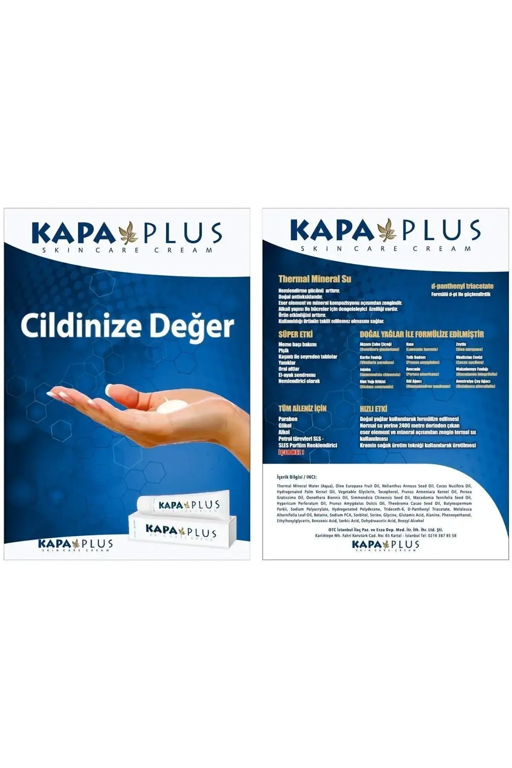 Kapaplus Skın Care Cream 2 Adet