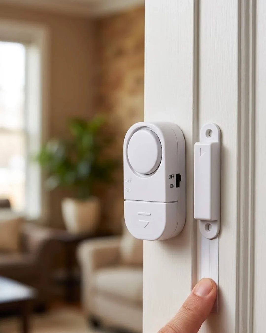 Kapı Alarmı Pencere Sensörü 90 dB Sesli Güvenlik Sistemi Kolay Mo