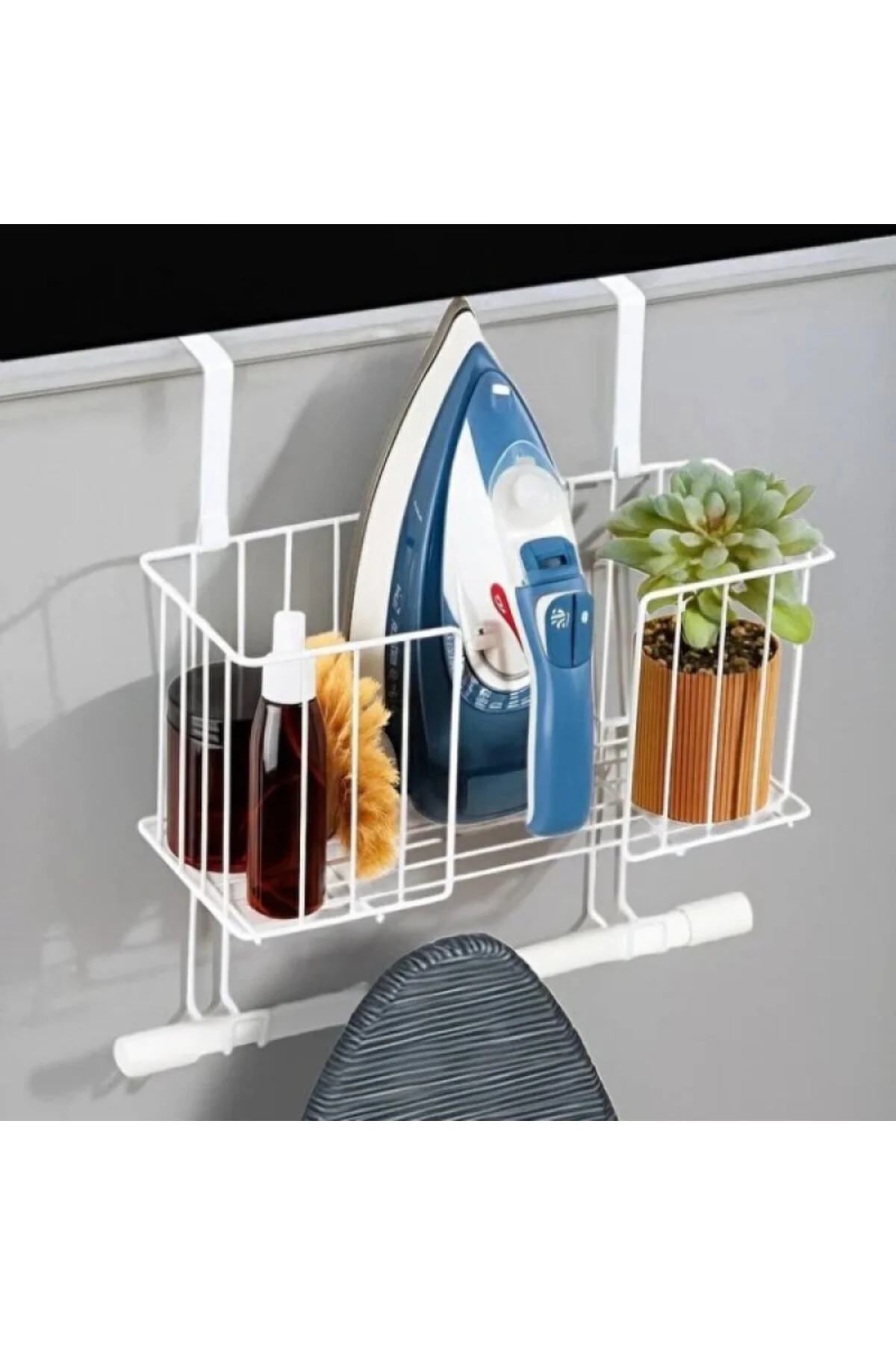 Kapı Arkası Ütü ve Ütü Masası Askısı Organizer, Ev İçi Düzenleyic