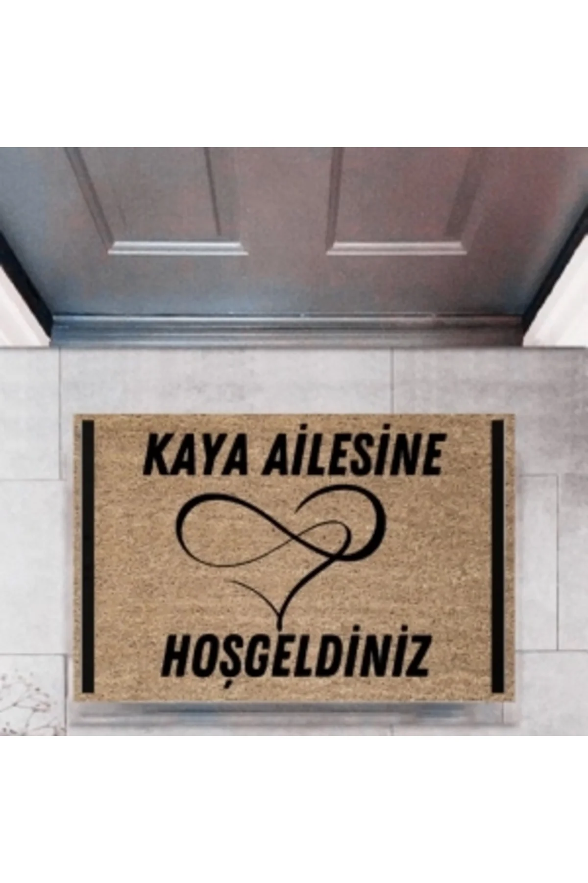 Kapı Önü Paspası Dekoratif Dijital Baskı Kişiye Özel P-2502