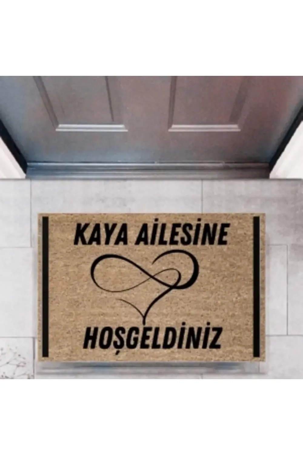 Kapı Önü Paspası Dekoratif Dijital Baskı Kişiye Özel P-2502