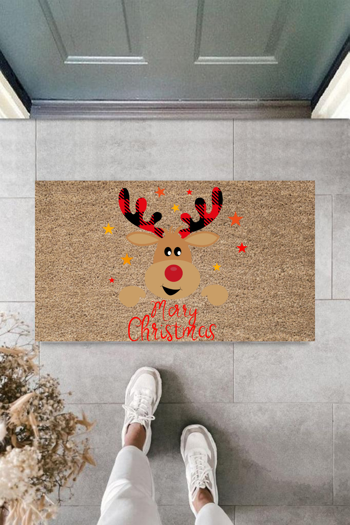 Ok Aksesuar Kapi Önü Paspasi Yeni Yil 2025 Özel Tasarim Model 101