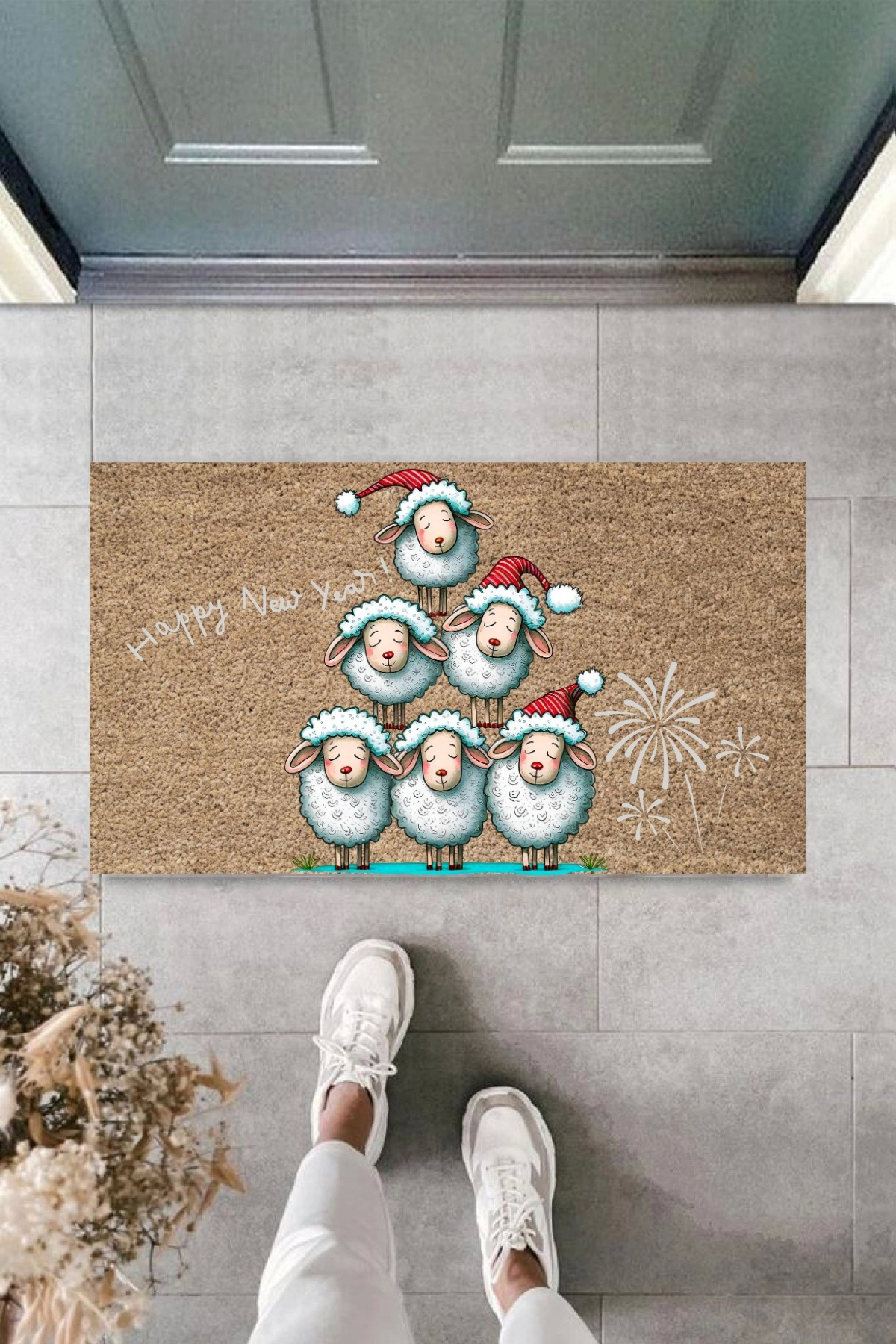 Skygo Kapi Önü Paspasi Yeni Yil 2025 Özel Tasarim Model 167