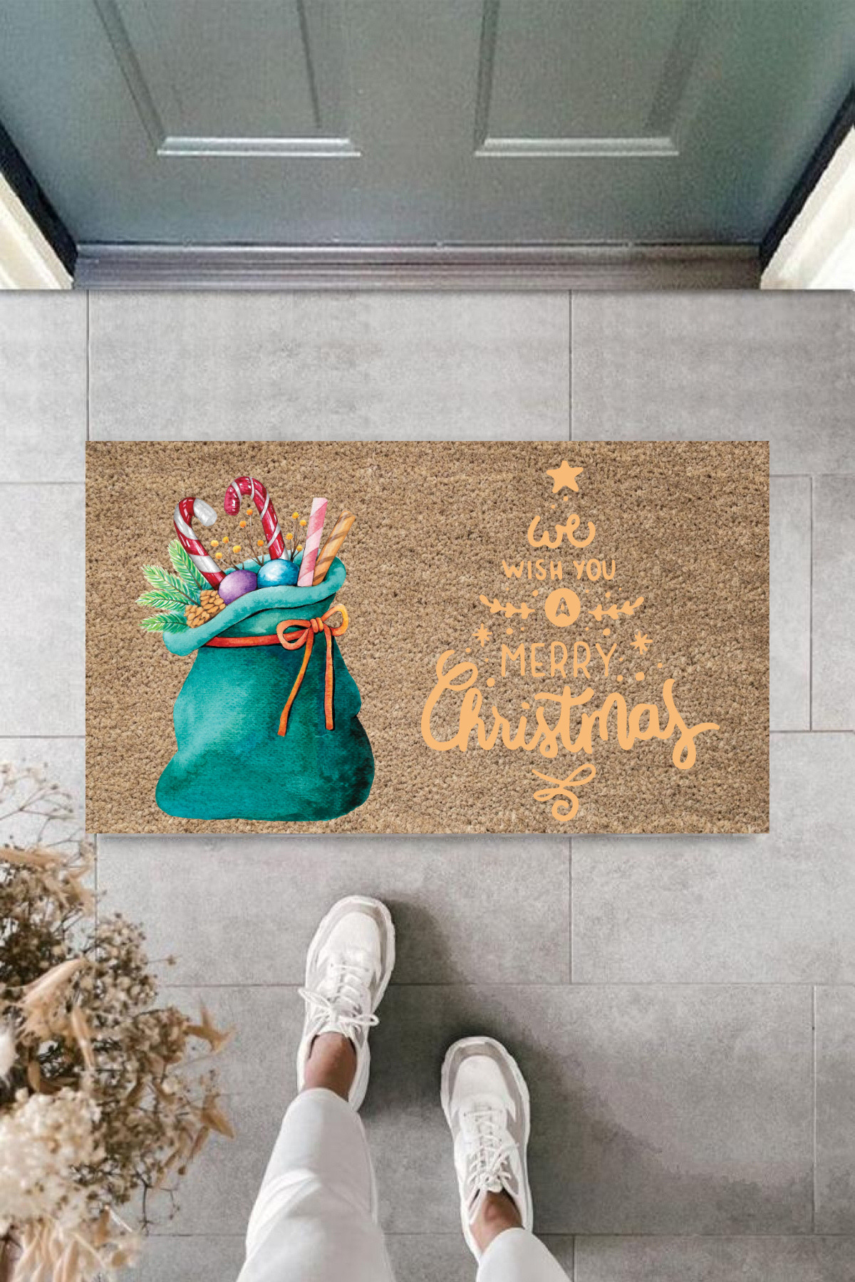 Ok Aksesuar Kapi Önü Paspasi Yeni Yil 2025 Özel Tasarim Model 100