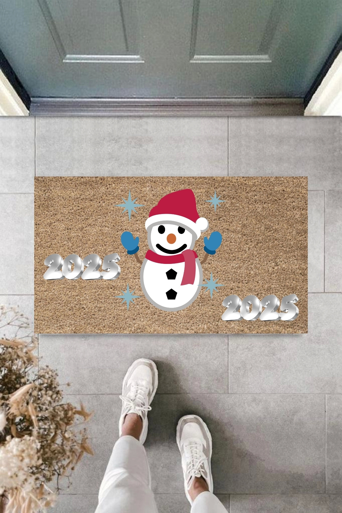 Eng Kapi Önü Paspasi Yeni Yil 2025 Özel Tasarim Model 119