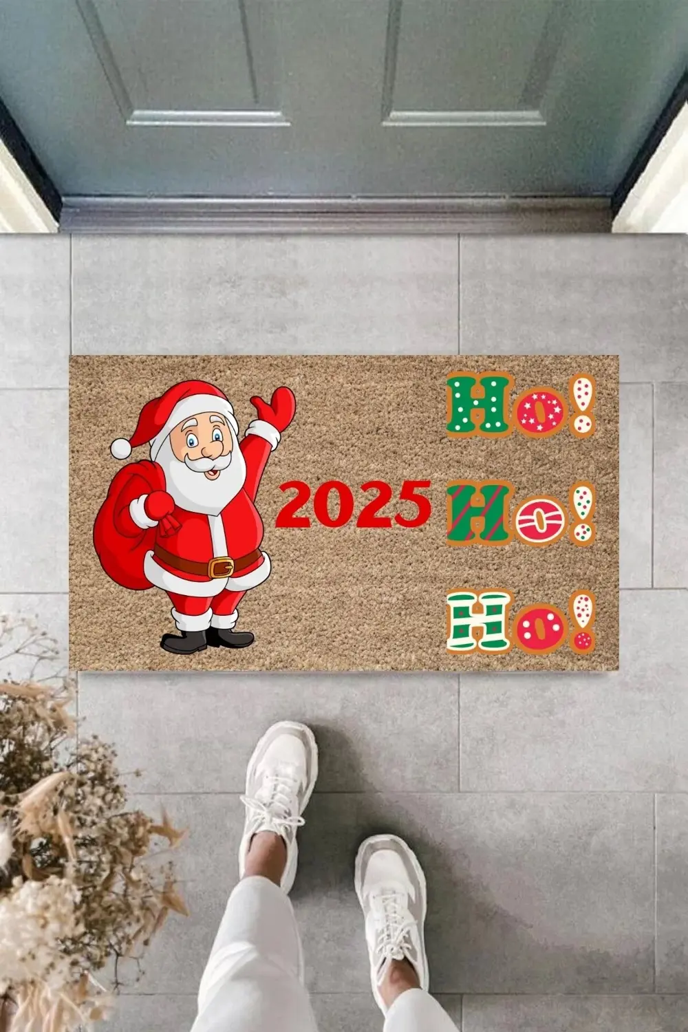 Kapı Önü Paspası Yeni Yıl 2025 Özel Tasarım Model 64