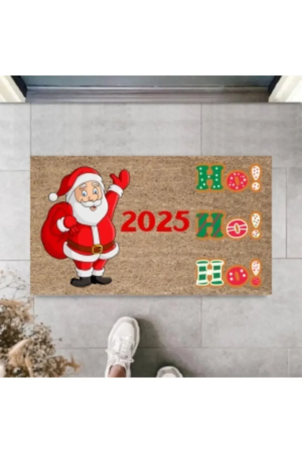 Kapı Önü Paspası Yeni Yıl 2025 Özel Tasarım Model 64