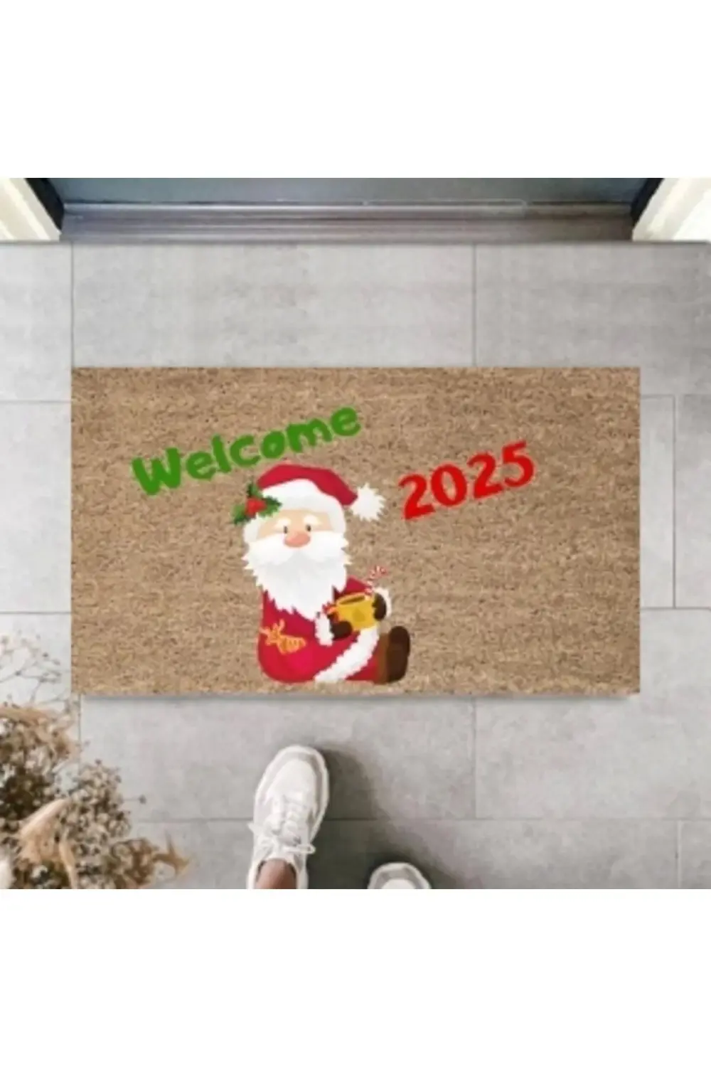 Kapı Önü Paspası Yeni Yıl 2025 Özel Tasarım Model 72