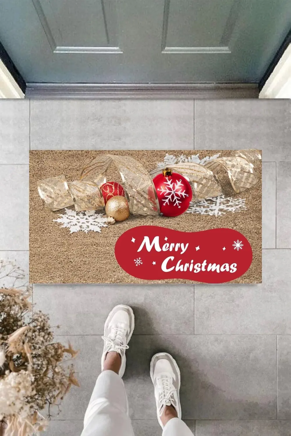 Kapı Önü Paspası Yeni Yıl 2025 Özel Tasarım Model 113