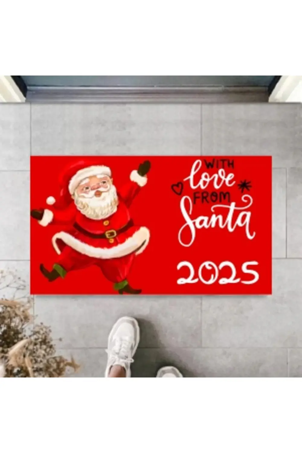 Kapı Önü Paspası Yeni Yıl 2025 Özel Tasarım Model 18