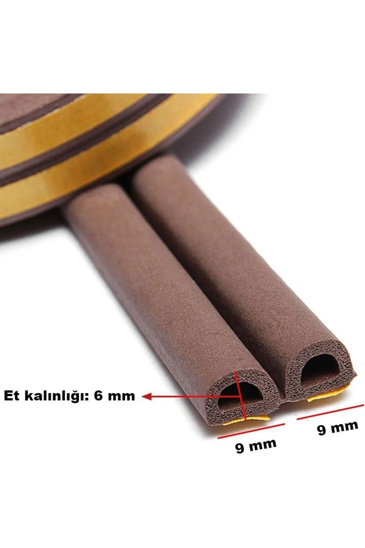 Kapı ve Pencere Fitili – 2,80 m x 2 (Toplam 5,6 m) Pimapen İzolasyon Bandı, Soğuk Ha