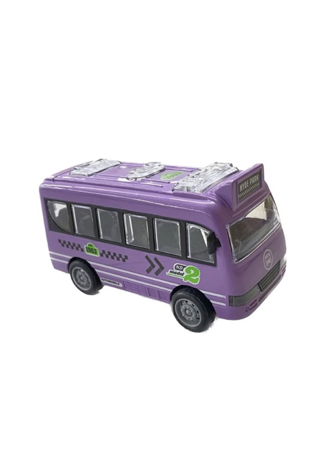 Oyuncak Store Kapilari Açilan Sürtmeli Renkli Otobüs