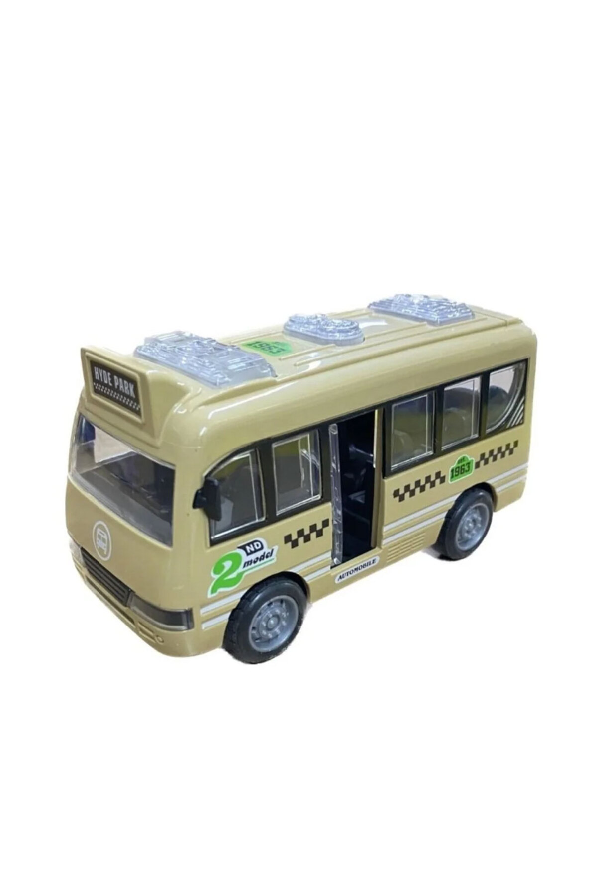 Oyuncak Store Kapilari Açilan Sürtmeli Renkli Otobüs