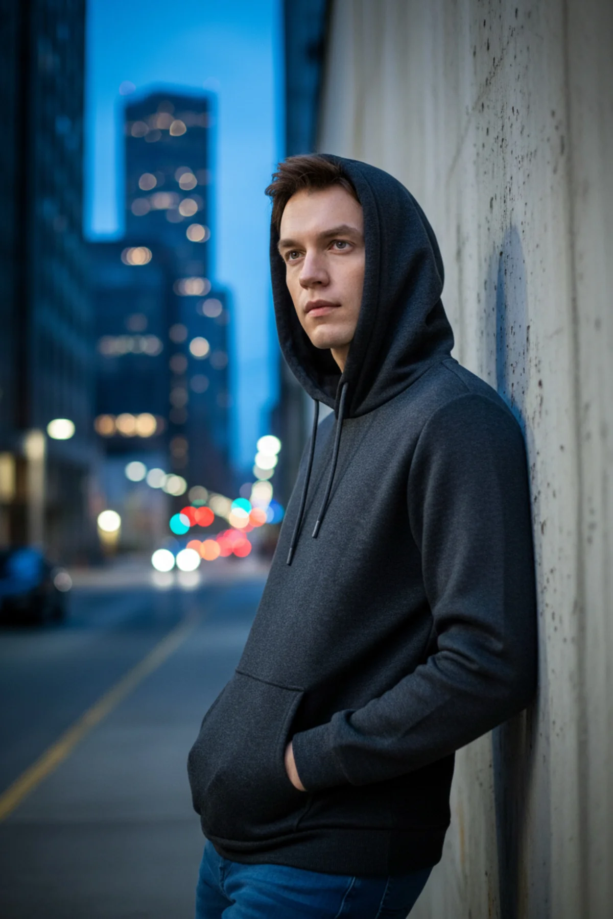 Kapişonlu Yaka Regular Düz Sweatshirt