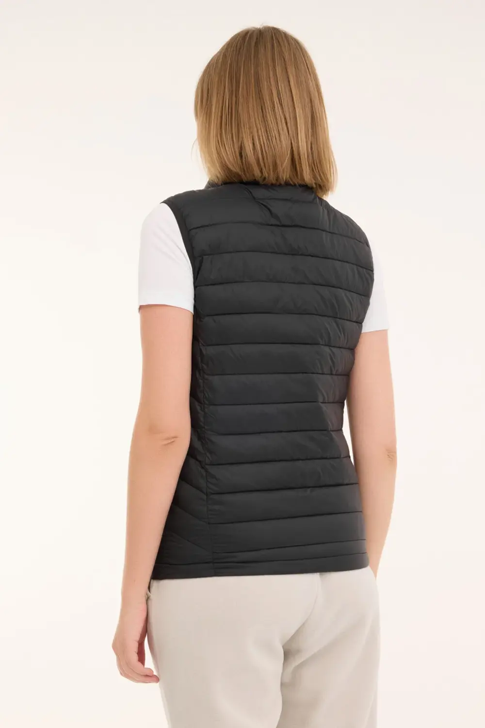 Kapitoneli Regular Fit Dik Yaka Şişme Yelek  YELEK 4SN34 4PR