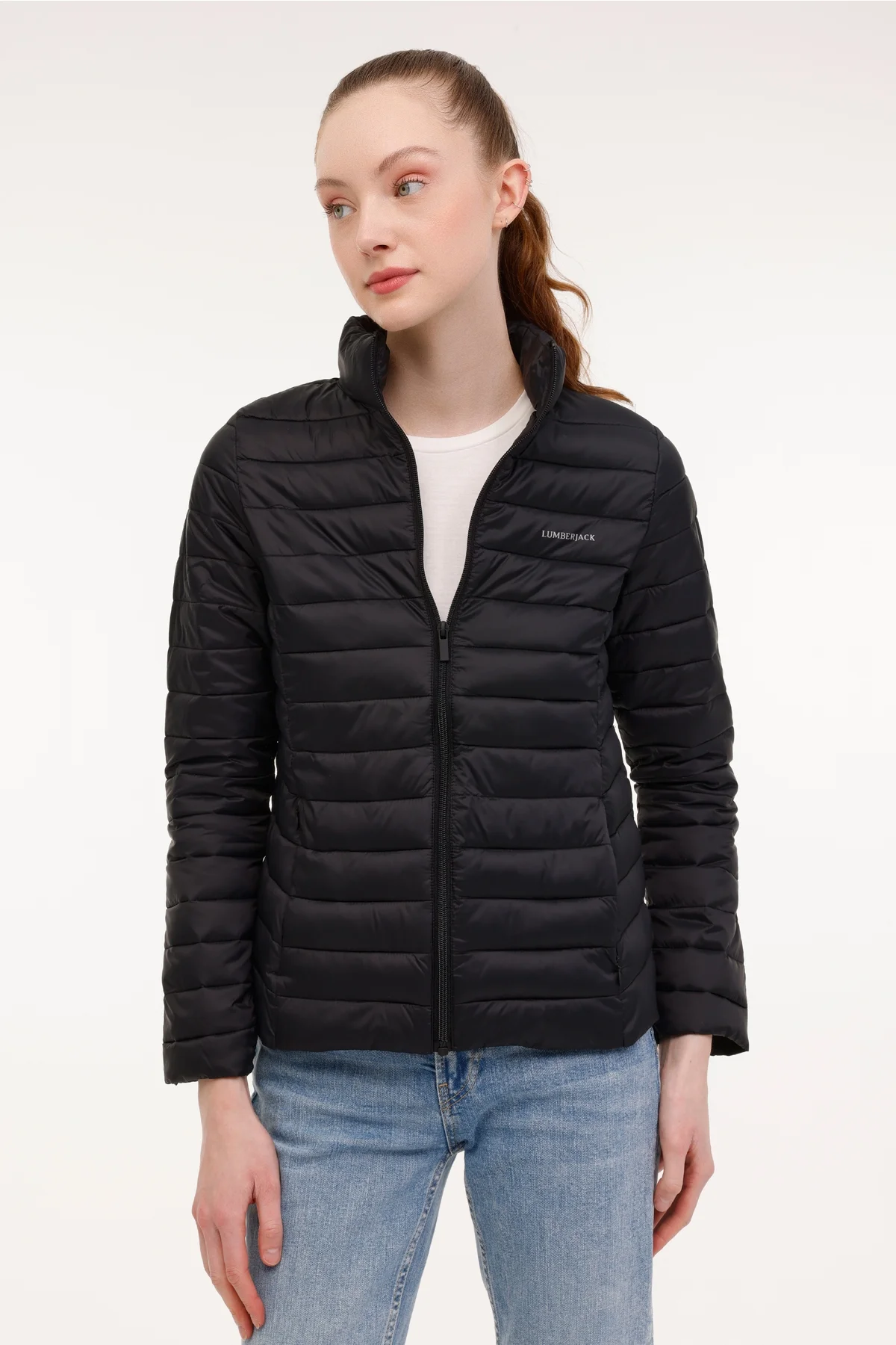 Kapitoneli Slim Fit Dik Yaka Şişme Mont  MONT 1SN28 4PR