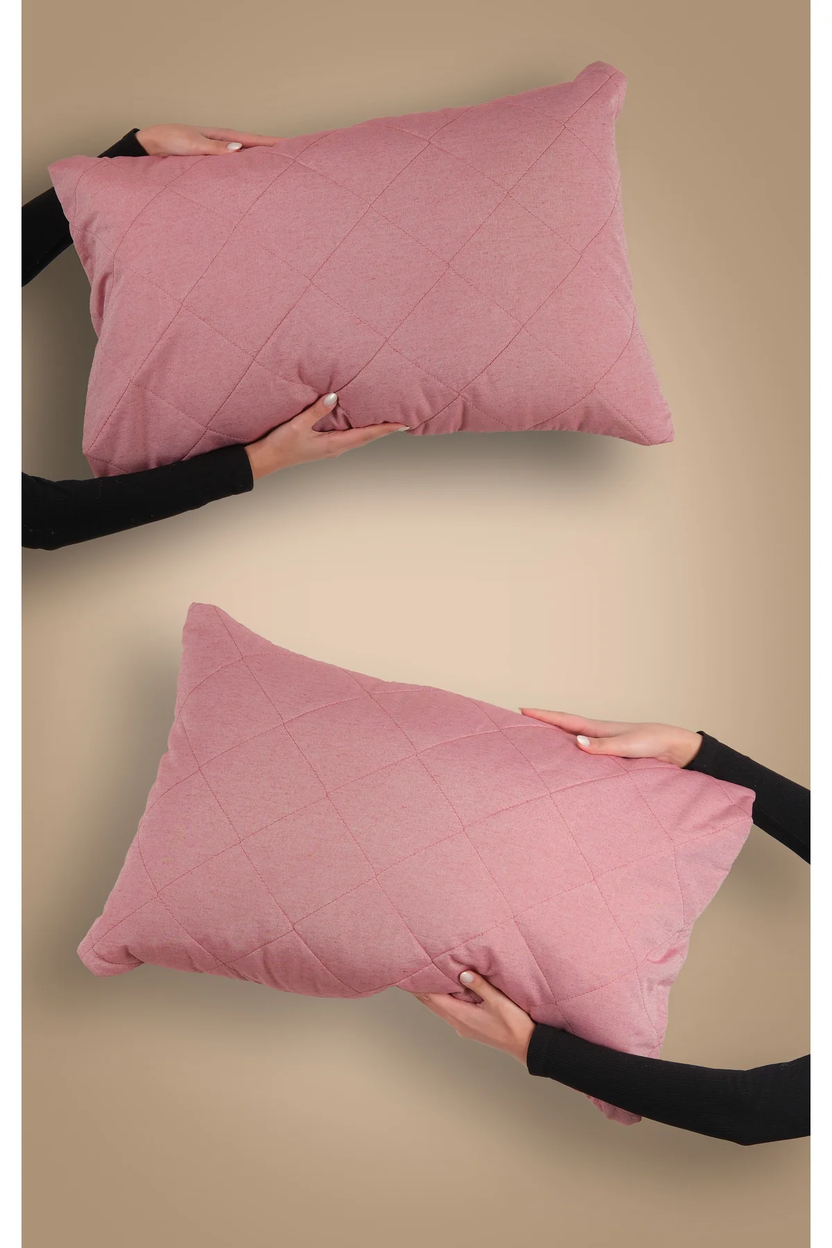 Kapitoneli Yastık Kılıfı 2 Adet 50x70 Cm